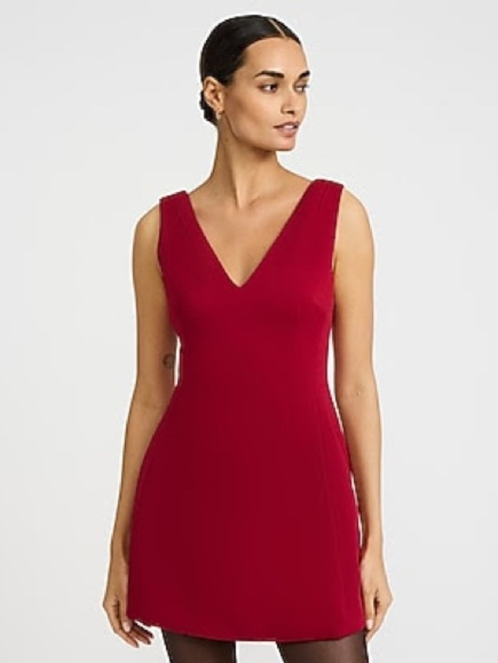 NWT V-Neck Sleeveless Fit And Flare Mini Dress